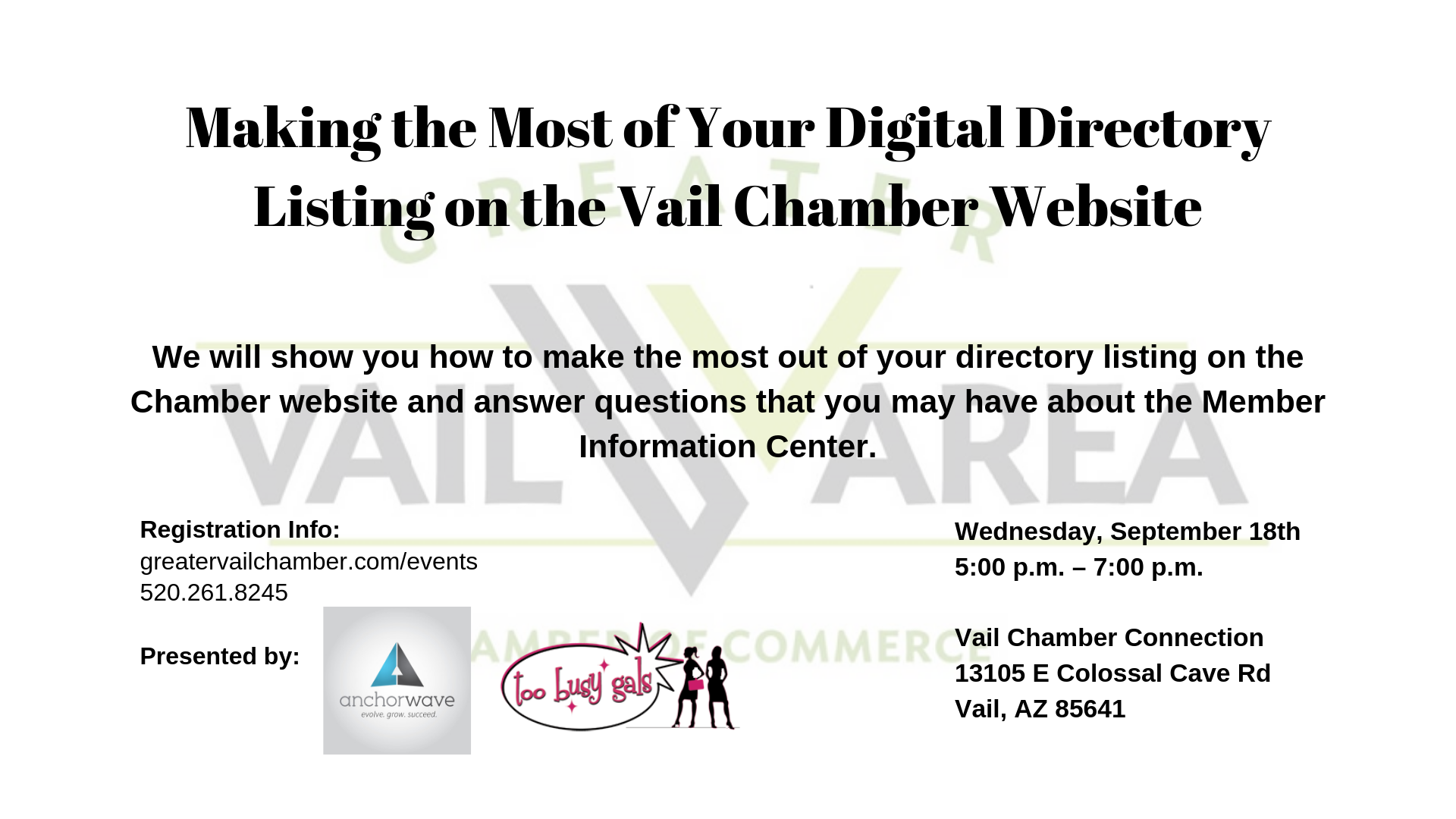 Making the Most Out of Your Digital Presence at the Vail Chamber
